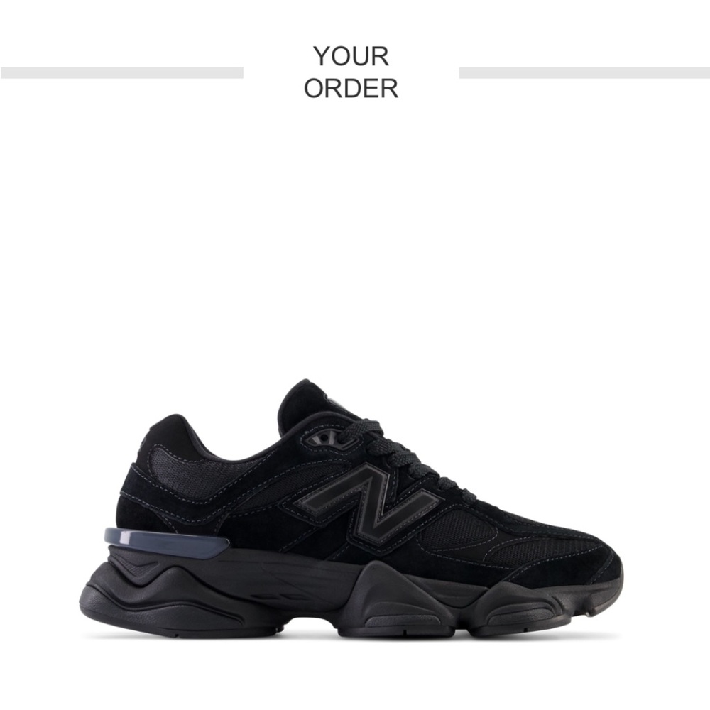 New Balance All-Black Athletic Shoe Black on Black